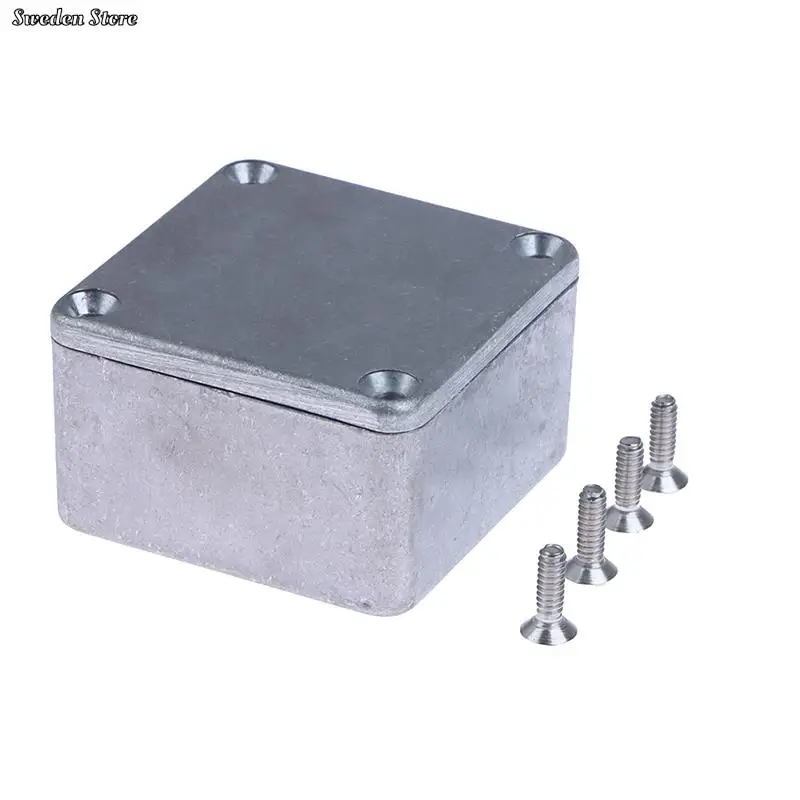 

1x Silver Aluminium Enclosure Electronic Diecast Stompbox Project Box 1590LB 50*50*3mm