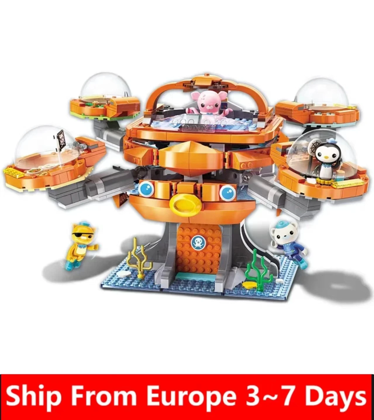 Фото Креативный конструктор Octonauts: Октопод-подводная лодка GUP с набором кирпичиков GUP-C, GUP-E, GUP-D, GUP-K, GUP-I №1