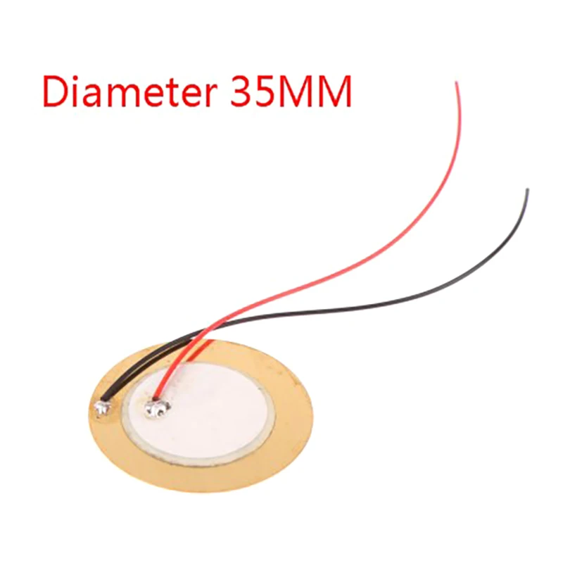 

1 шт. пьезоэлектрический зуммер, пьезоэлектрическая керамическая пластина, диаметр 35 мм, с проводом 35 мм, зуммер, громкоговоритель