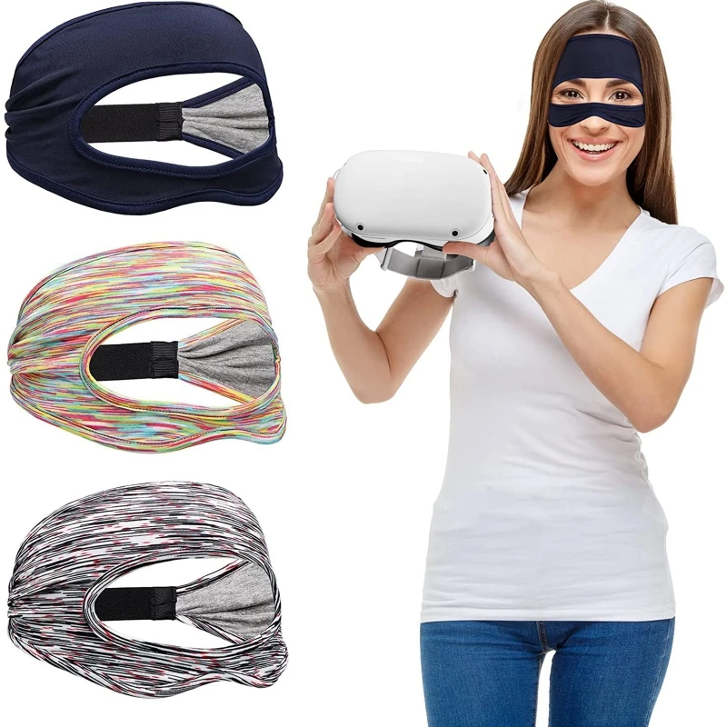 

Домашняя маска для глаз VR, дышащая пот-лента, совместимая с Oculus Quest 1/2, аксессуары для очков виртуальной реальности, Захватывающий игровой оп...