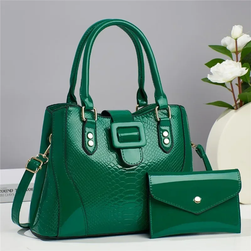 Комплект из 2 предметов женская сумка кожаная большая высокого качества женские