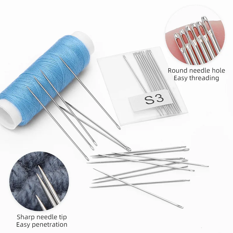 

25pcs Small Eye Hand Sewing Needles Household Nickel Plated Steel DIY Cross Stitch Embroidery Needle Sewing Clothes Quilt Needle