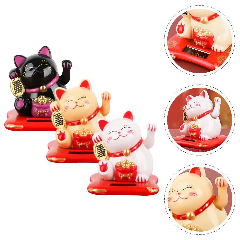 

Cat Lucky Maneki Waving Neko Arm Chinese Solar Figurine Fortune Japanese Wealth Welcomingfigurines Lazy Lying Sculpturedeoration