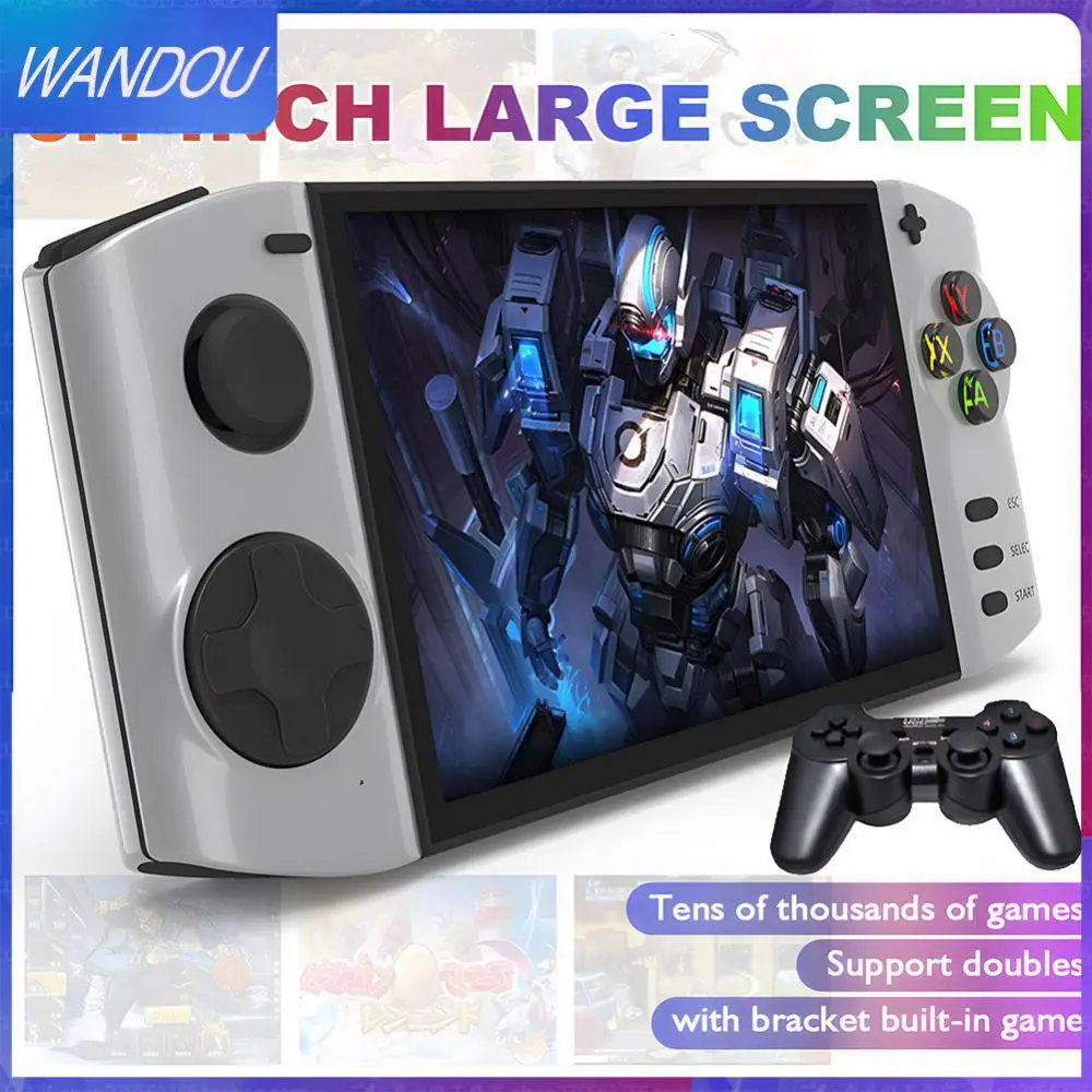 

Portable Video Game Console Retro Ips Touch Screen Game Machines Mecha Multi-purpose Handheld Game Machines High-definition 720p