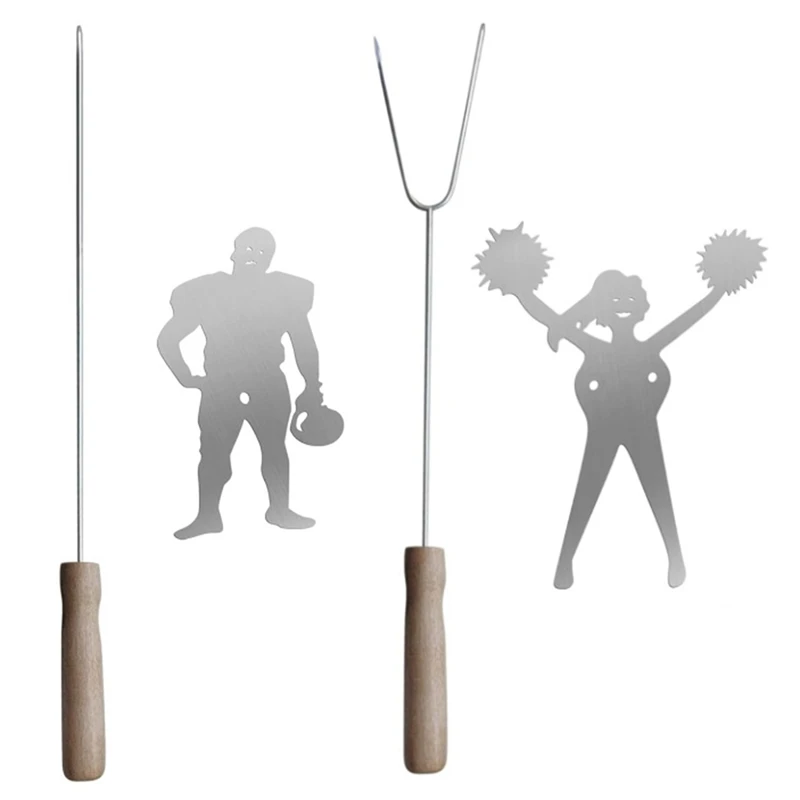 2 шт. стальные жаровня для хот-догов/зефир горные люди и танцующие женщины в форме