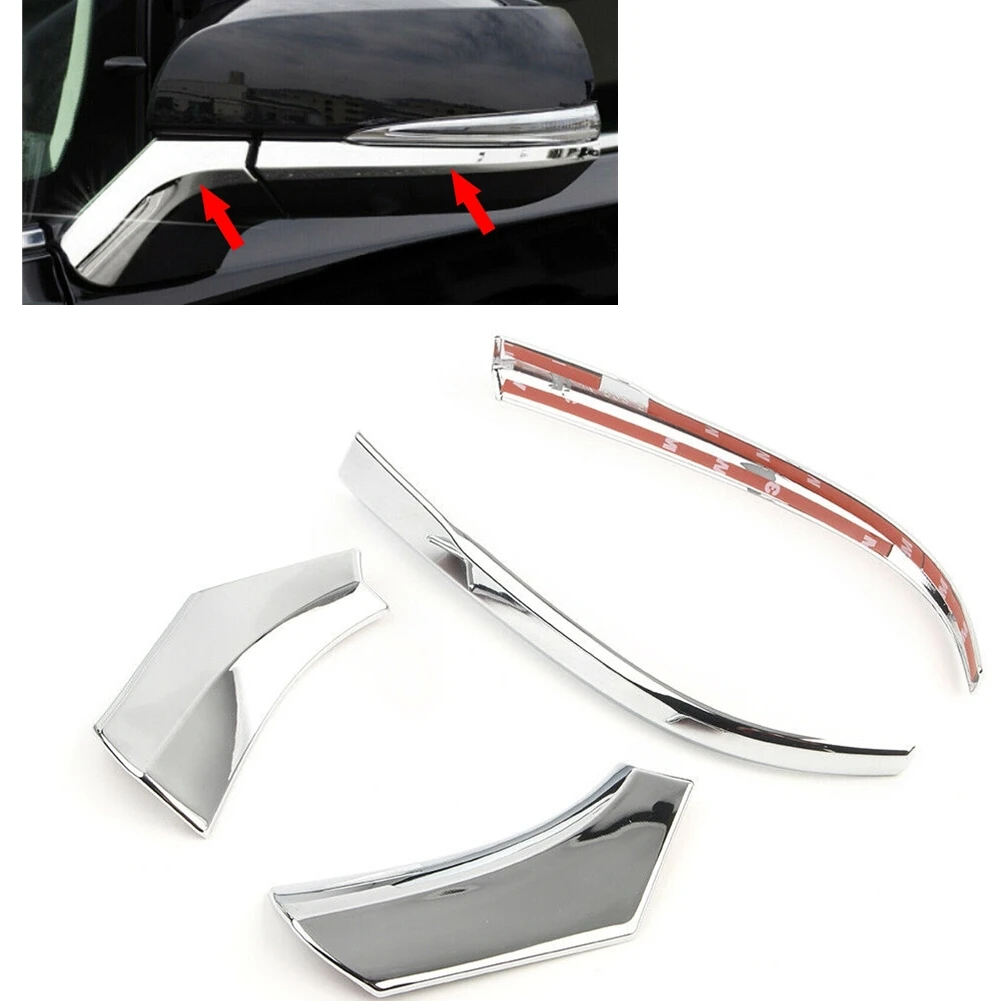 

Luxury Chrome Rearview Mirror Side Molding Cover Trim Fit For Toyota RAV4