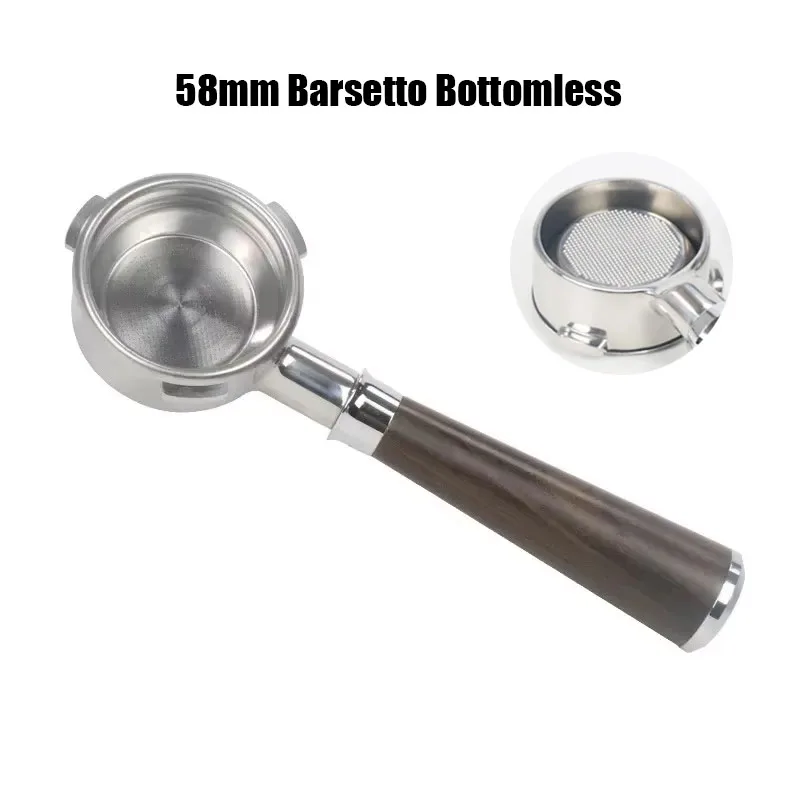 

Фильтр для кофемашины Barsetto, нержавеющая сталь, деревянная ручка