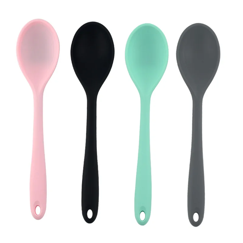 1Pcs Stirring Spoon Multi Purpose Silicone/Plastic for Household Soup Spoons Cooking Utensils Ladle Kitchen Accessories