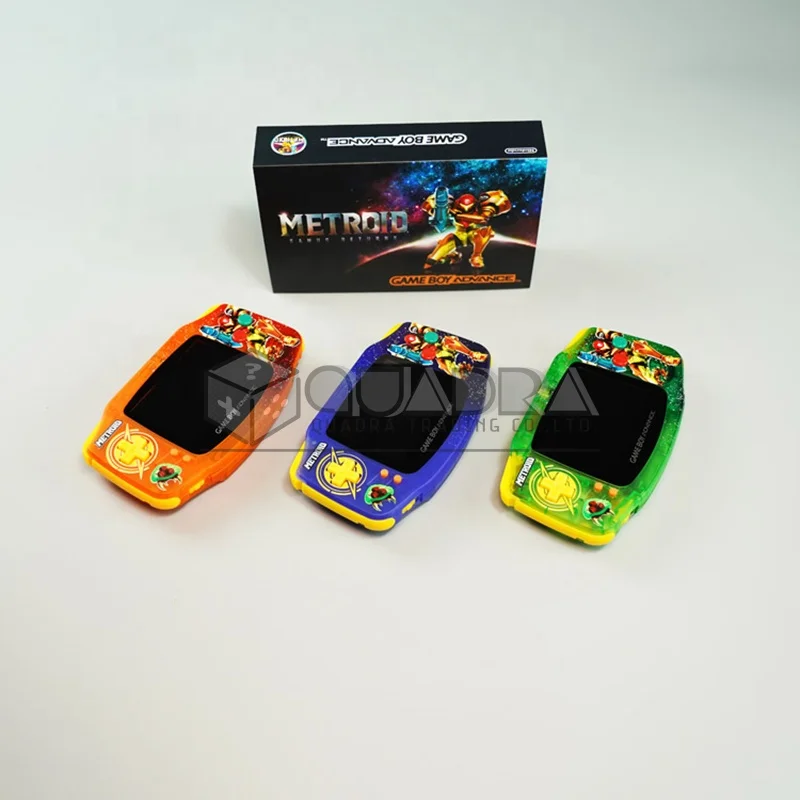 

Refurbished Metriod Samus Returns USed Highlight Boxed Handheld IPS Screen Gamepad Game Console For Gameboy Advance GBA
