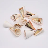 natural shell beads no hole decor snail bead ornament charms for jewelry making necklace bracelet gift accessories