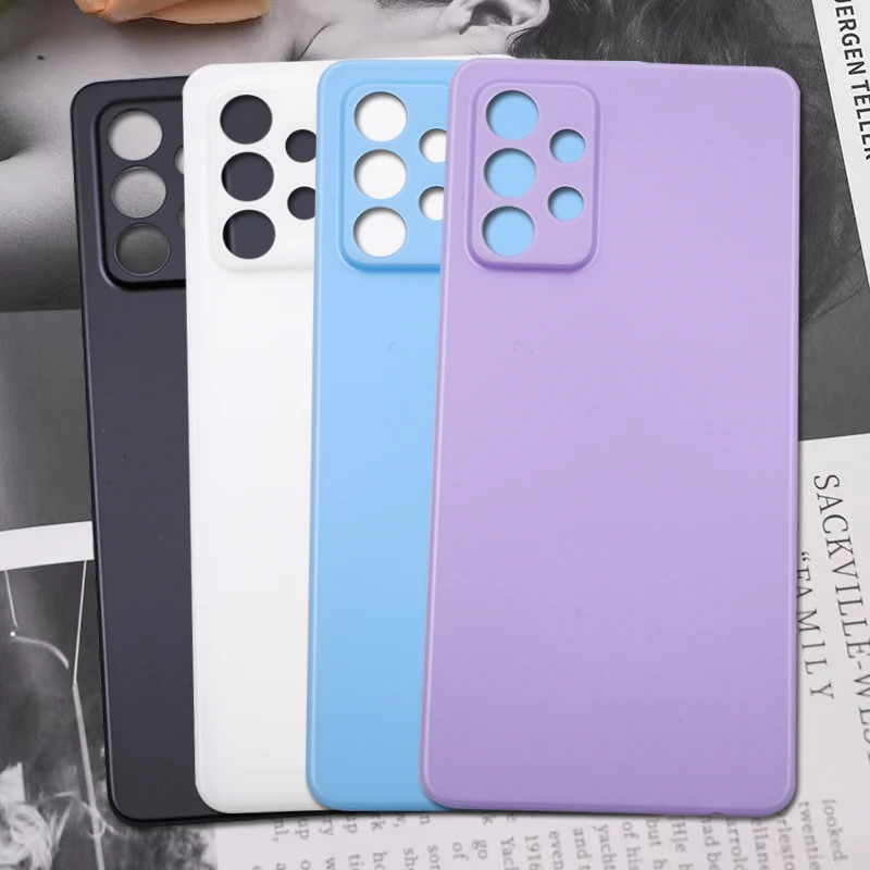 

10PCS New For Samsung Galaxy A52 A525 A525F SM-A525F/DS Battery Back Cover Plastic Chassis Panel Rear Door Housing Case Adhesive