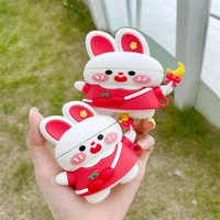 cartoon cute magic wand rabbit case for apple airpods 1 2 3 pro cases cover iphone bluetooth earbuds earphone air pod pods case