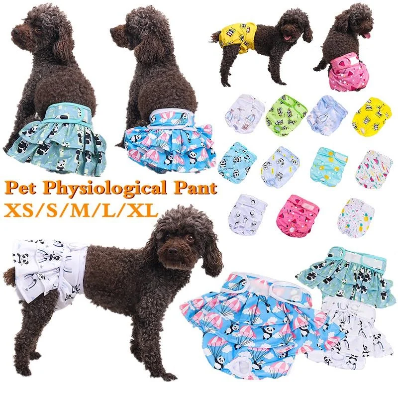 

Reusable Female Dogs Diaper Pants Sanitary Female Dog Pants Diapers For Dogs Menstruation Pet Cat Physiological Shorts Girl/boy