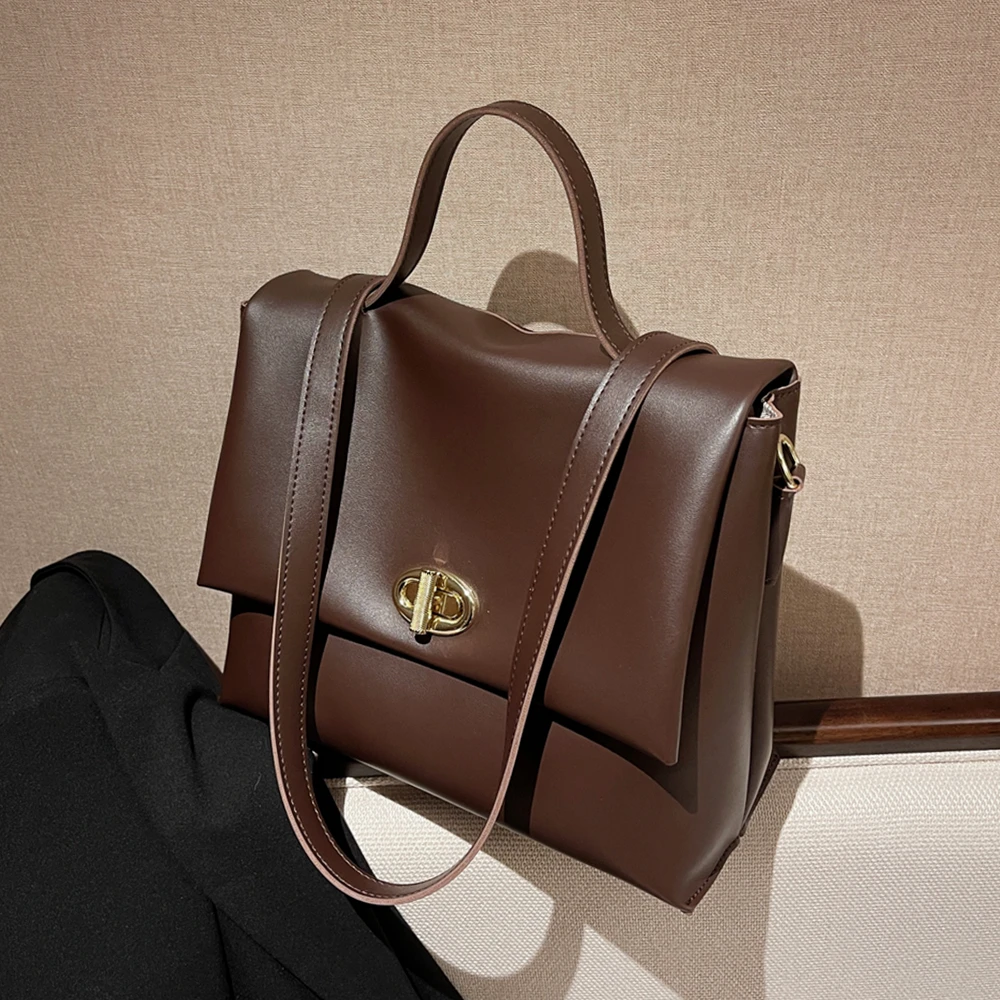 

Burminsa, винтажные большие рабочие сумки-тоут для женщин, зима 2022, Роскошный дизайнерский женский портфель, женские сумки-мессенджеры на плечо