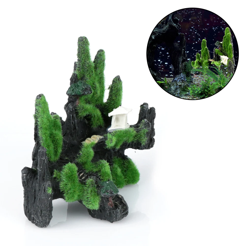 

Rockery Landscape Ornaments Aquarium Fish Tank Vintage Decorative Rock bridge Landscape Aquarium Supplies Home Decorations