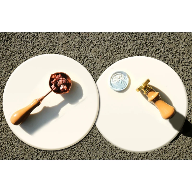 Штамп для воска лазерная бумага набор из прозрачных восковых бусин Aurora красочные