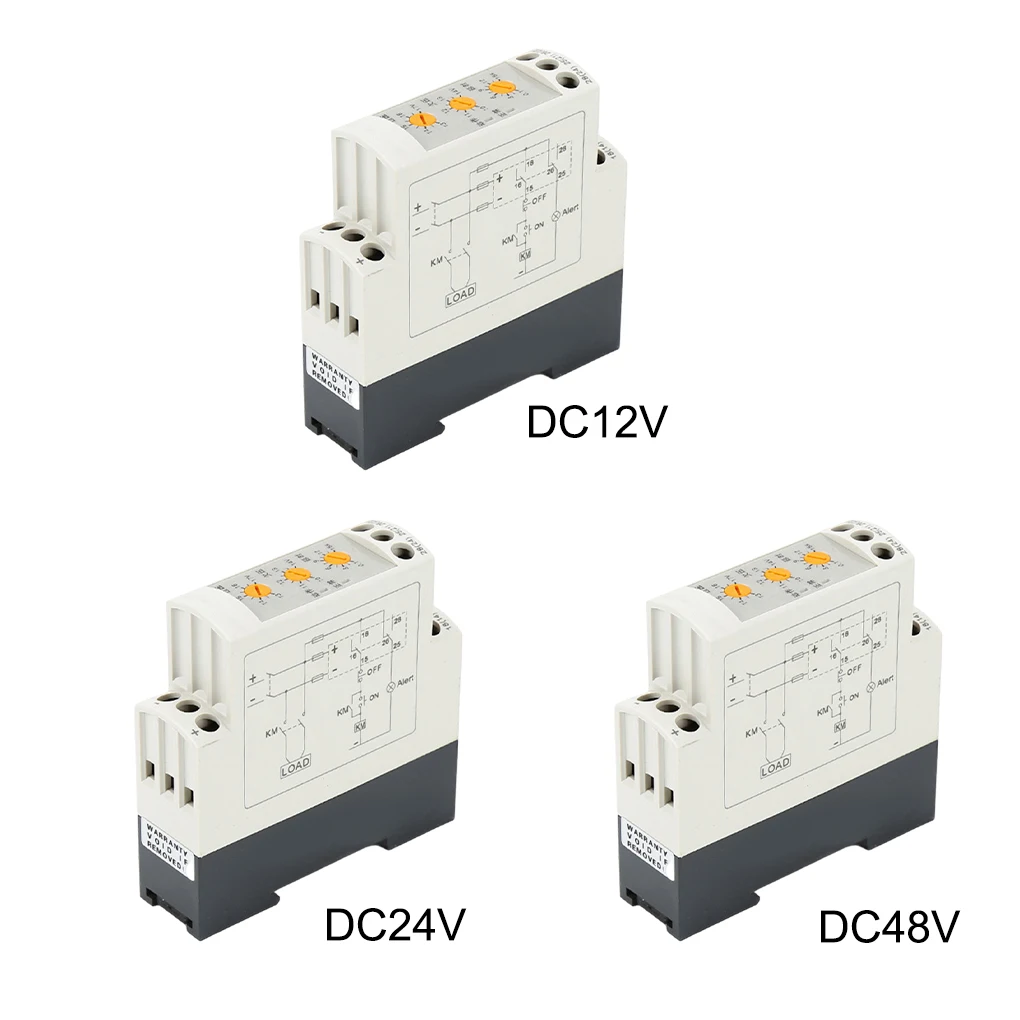 

Under Over Voltage Protector Battery Switch Box Constant Open Close Contacts Sensitive Protection Relay for 35mm Guide Rail
