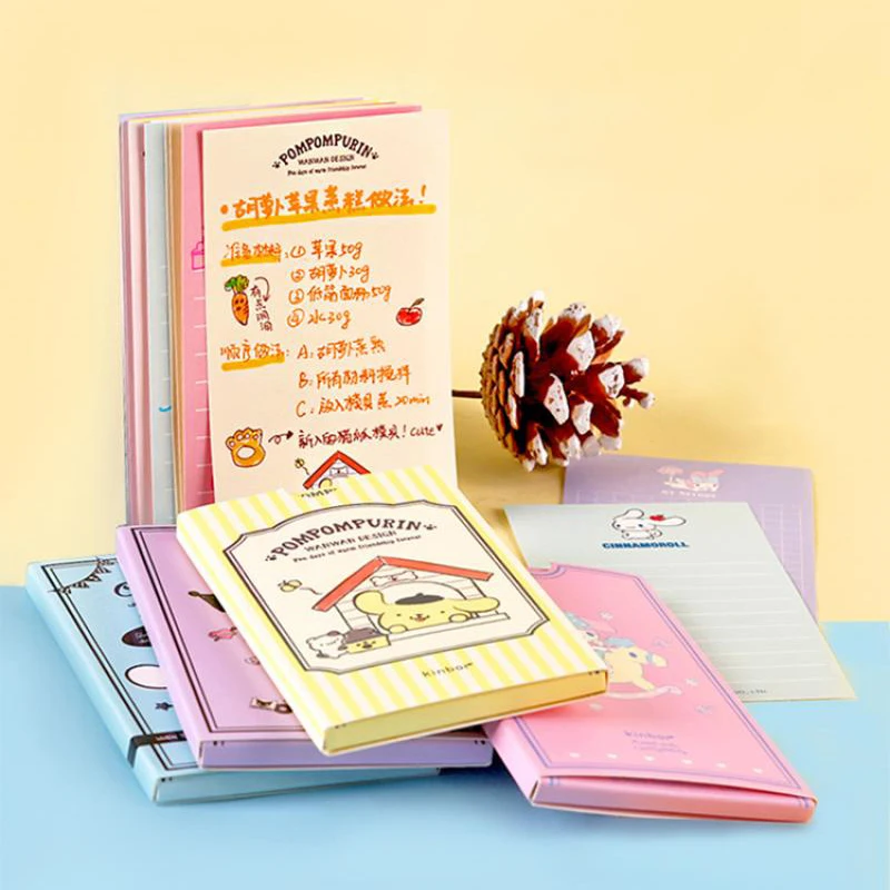 

Kawaii Sanrio Cartoon Pull Out Notes Message Memo Cute Sticky Note Cinnamoroll Kuromi Creative Stationery Children Gifts