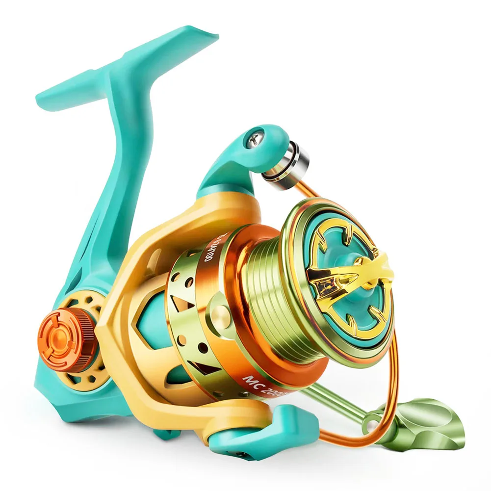 

New Fishing Reels 1000-2000 Aluminium Spool 5.2:1 Spinning Fishing Reel Max Drag 8Kg Spinning wheel for Carp Fishing carret