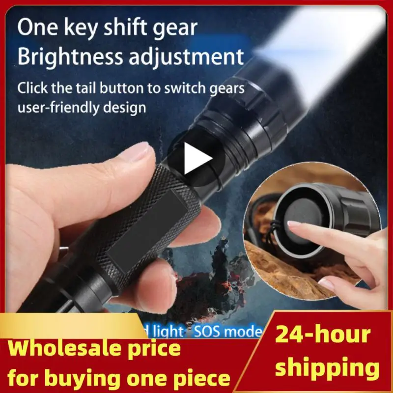 

Портативный уличный умный фонарик для палатки с быстрой зарядкой, фонарик для самообороны, оборудование для кемпинга, легкий ручной фонарик для езды