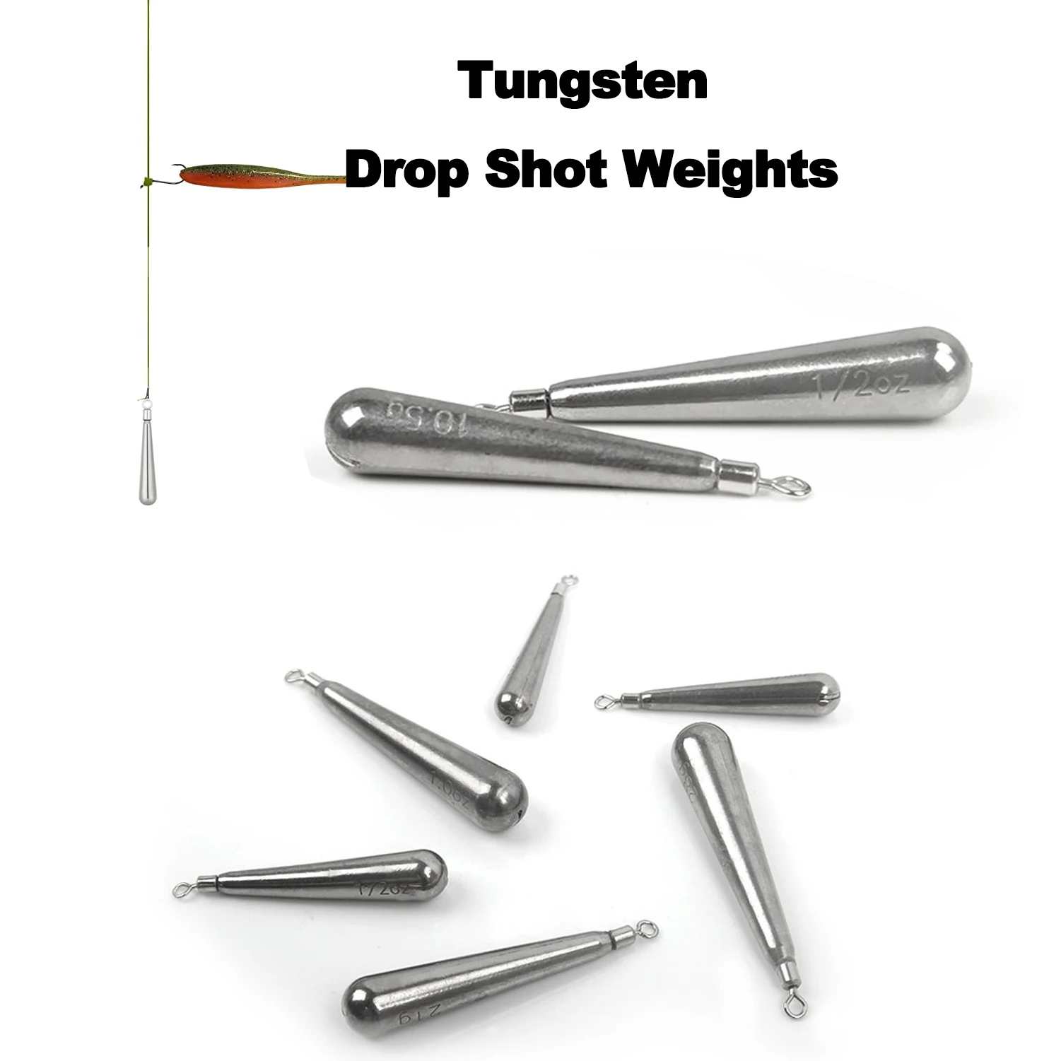 Вольфрамовые грузики для рыбалки 3 5 г/5 г/7 г/8 8 г/10 г/14 г