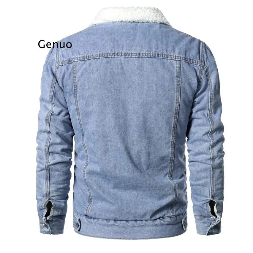 Мужская Повседневная джинсовая куртка светло-голубая облегающая из денима
