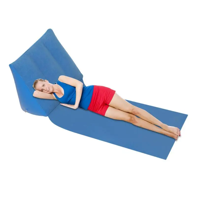 

Надувной Пляжный коврик, треугольная пляжная Подушка, уличная дорожная подушка, сиденье, шезлонг, стул, Флокированный треугольный пляжный коврик для кемпинга