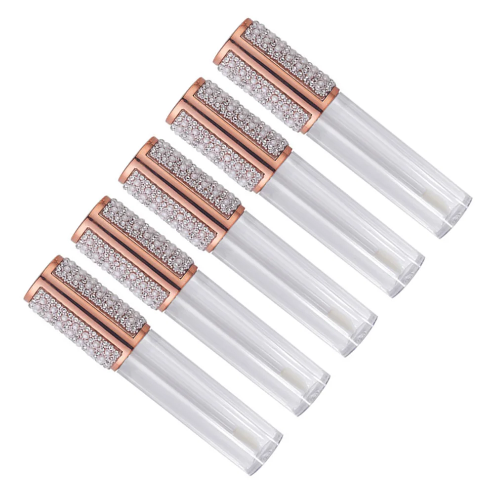 

5pcs Empty Lip Gloss Tubes DIY Lipstick Tubes Exquisite Lip Gloss DIY Bottles