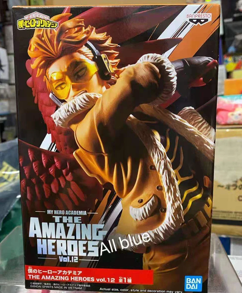 

In Stock Original Banpresto THE AMAZING HEROES HAWKS Red Riot Collection Figure My Hero Academia Anime Brinquedos Anime Figurals