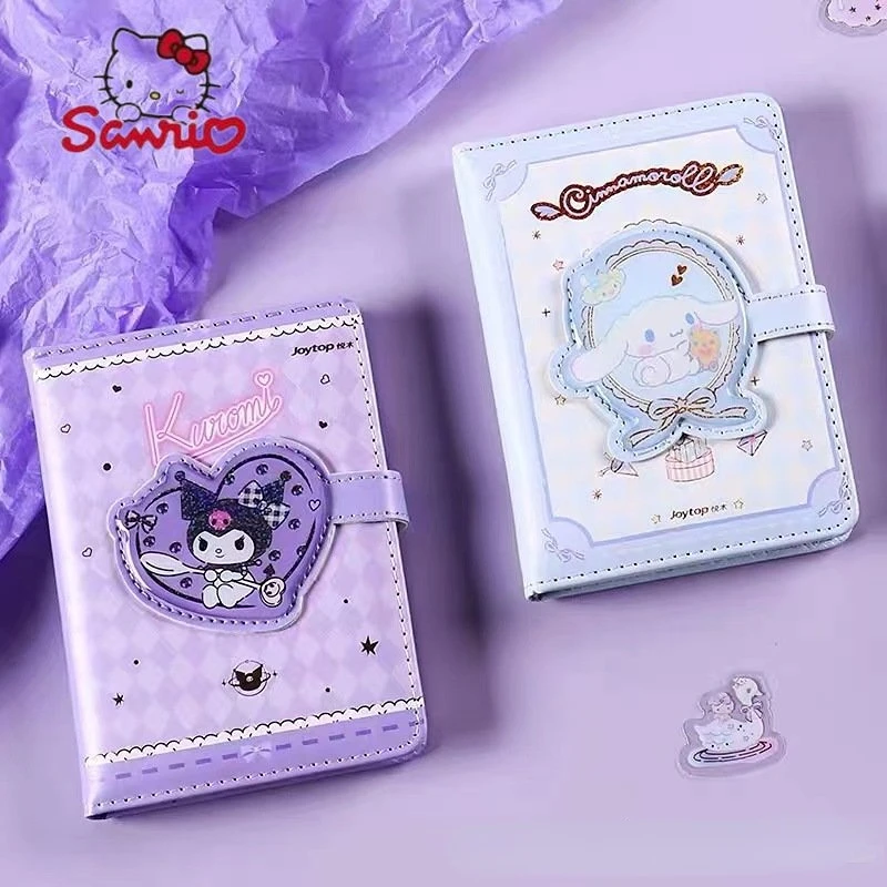 Sanrio Shaped Magnetic Buckle Book Kuromi Cinnamoroll  Color Page  Melody Journal Notebook  stationery notebook a6 notebook