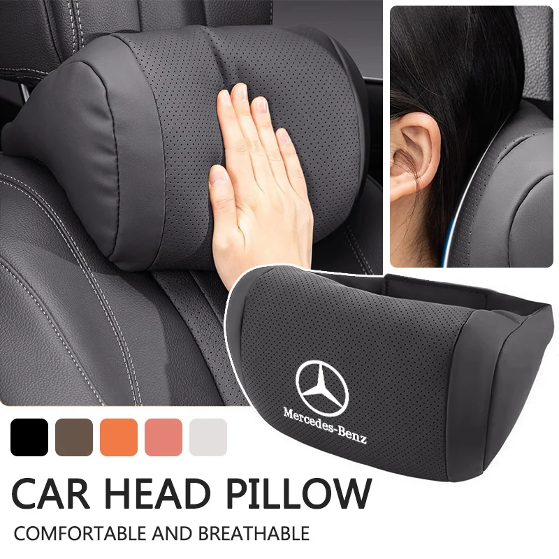 Фото Подушка для шеи в автомобиль из дышащего хлопка Cloud Cotton для Mercedes-Benz A, B, C, E, S-класса, GLC, GLA, GLB, GLE, GLS, W212, W213, W205, W206 №2