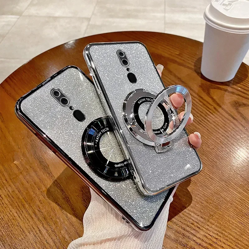 Чехол для OPPO F11 CPH1913 гальваническое покрытие Мягкая Блестящая задняя крышка