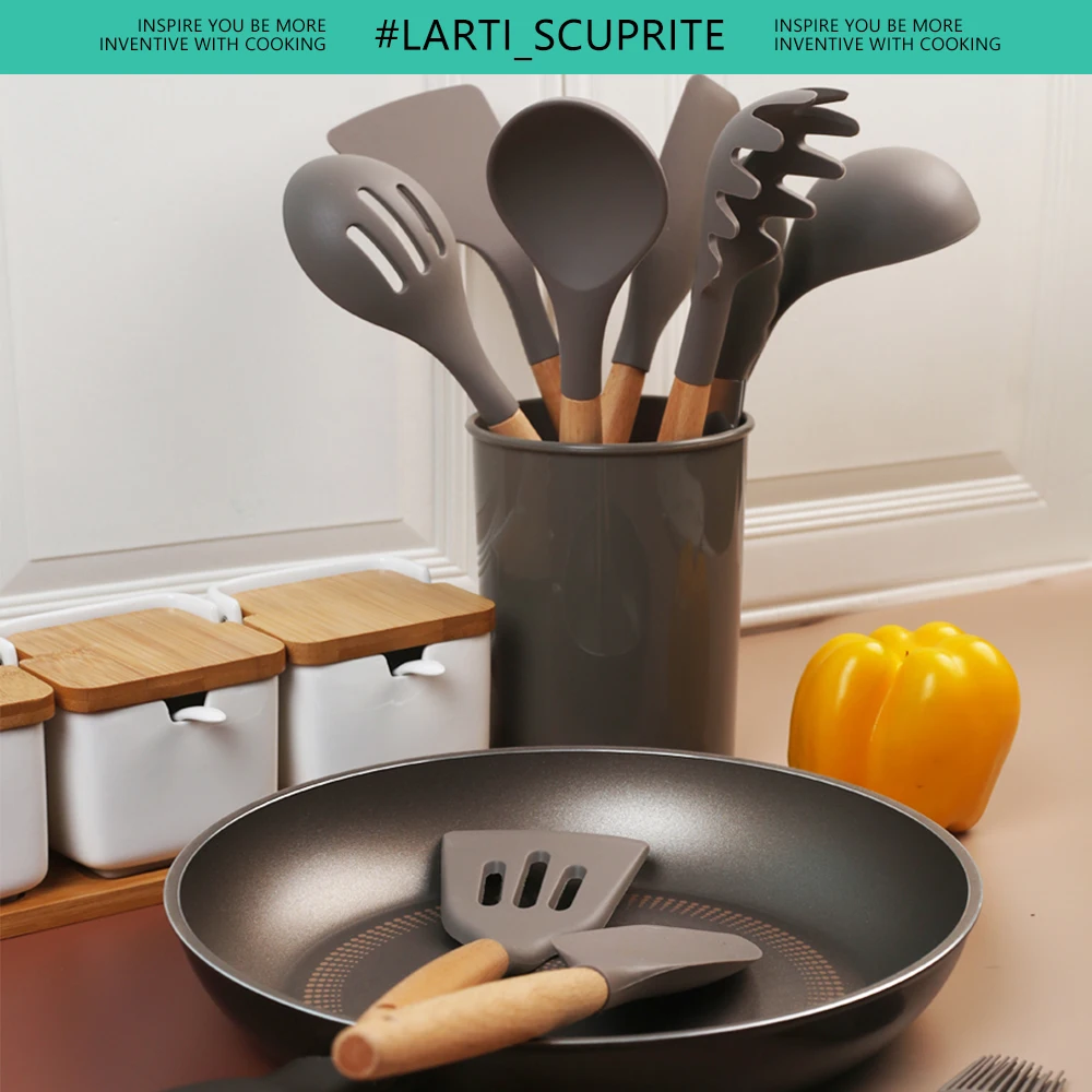 Набор Кухонной силиконовой утвари столовые приборы хорошего качества