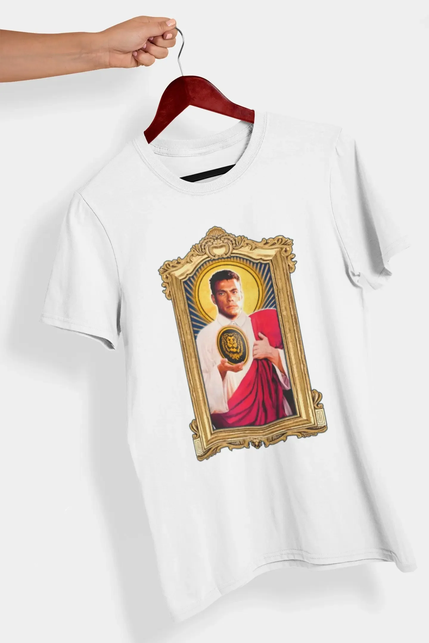 Футболка с изображением святого Жана Клода Ван Дамма