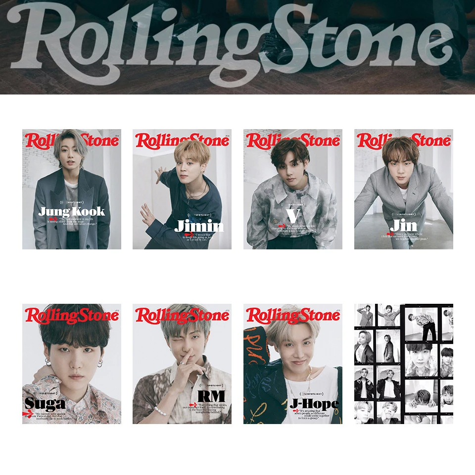 

8Pcs/Set Wholesale Kpop Bangtan Boys Photocard New Rolling Stone Lomo Card Photo Print Cards Poster Picture Fans Gift Collection