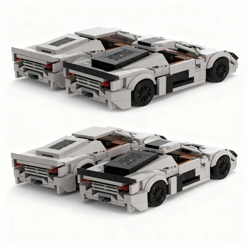 Фото 706 деталей MOC City Champions Ssc Ultimate Aero, набор строительных блоков, идея для рождественского подарка, коллекция, креативный декор для демонстрации. №2