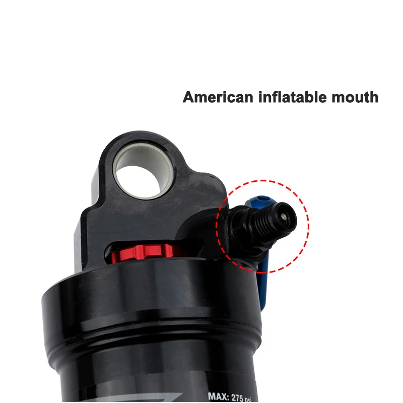 DNM AO38RC soft tail mountain bike rear air shock absorber wire-controlled lockable rebound 165 190/200mm bicycle shock absorber