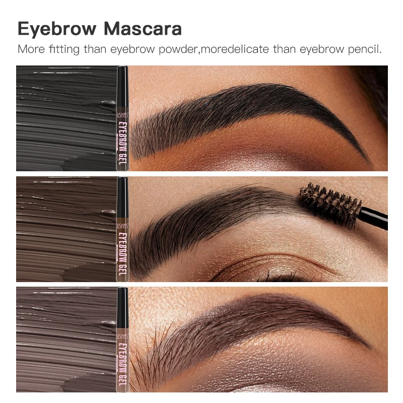 Гель для бровей USHAS 3 цвета стойкая Водостойкая тушь крем без размазывания