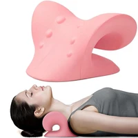neck shoulder stretcher apparatus cervical spine stretch pu massage pillow muscle relaxation traction device relieve pain gift