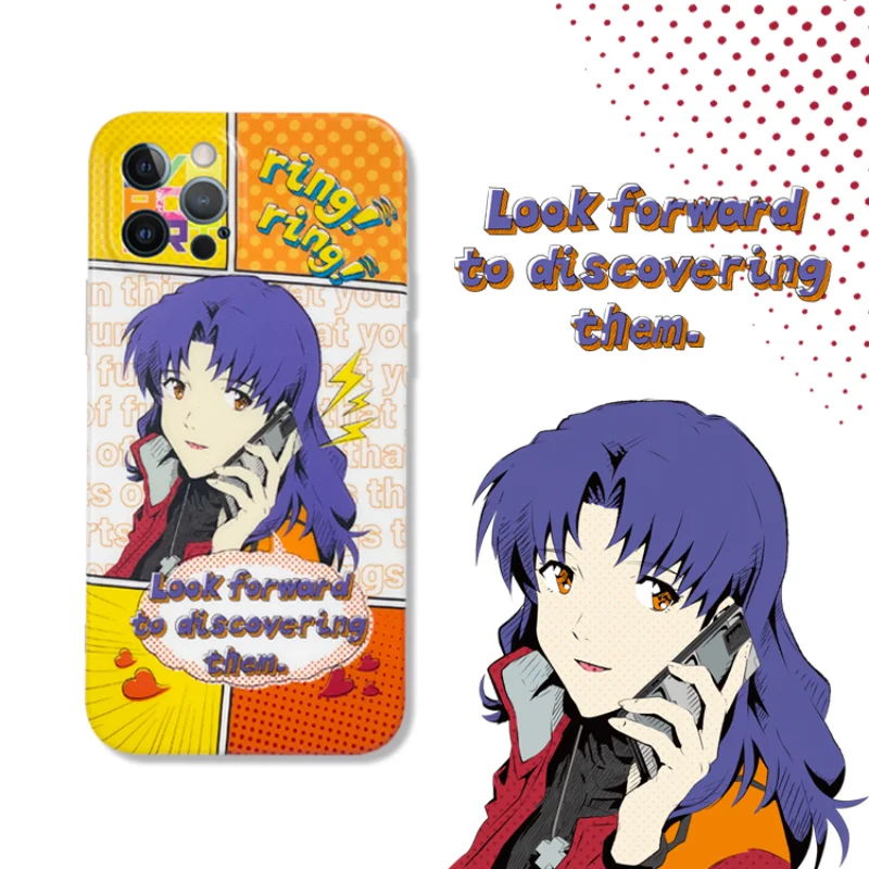 

EVA Cartoon New Century Gospel Warrior iPhone 12 11 Gecheng Meili Anime Matte Mobile Phone Case Mobile Phone Protective Case