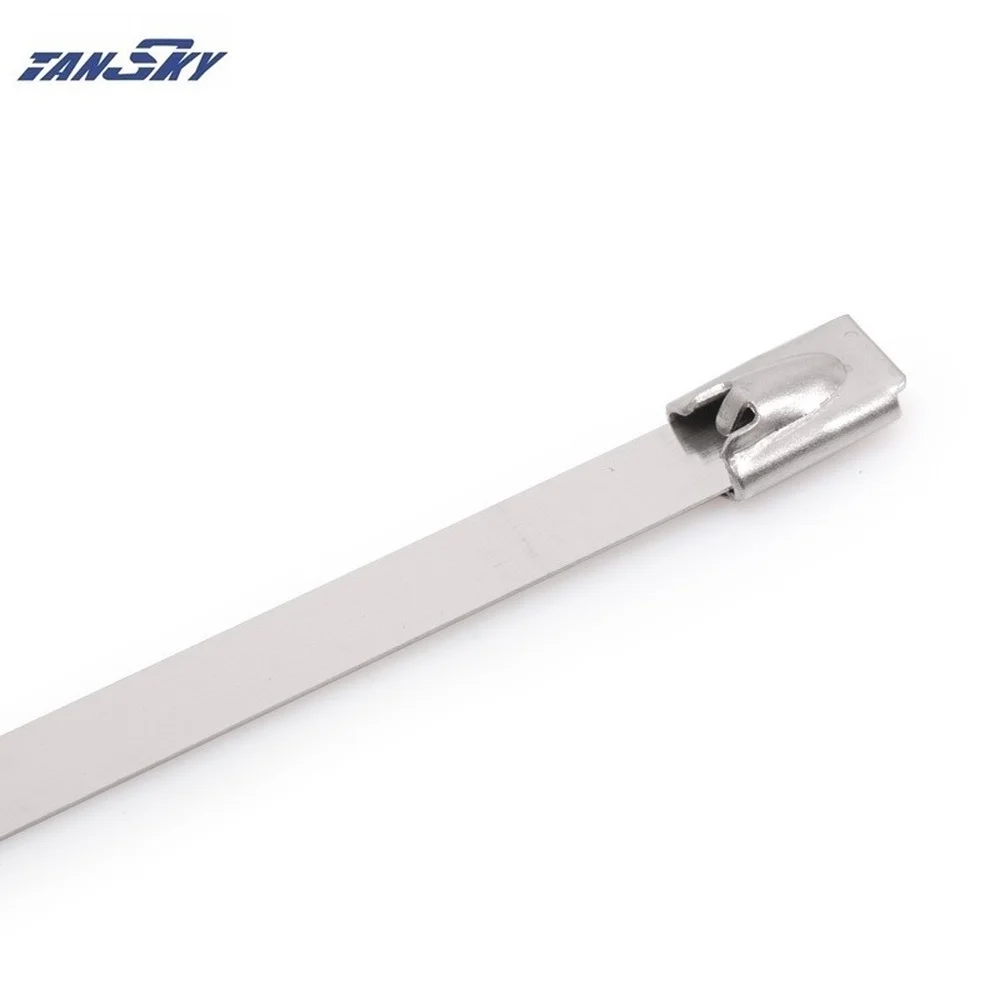 100x Металлические Кабельные стяжки из нержавеющей стали ремни на молнии