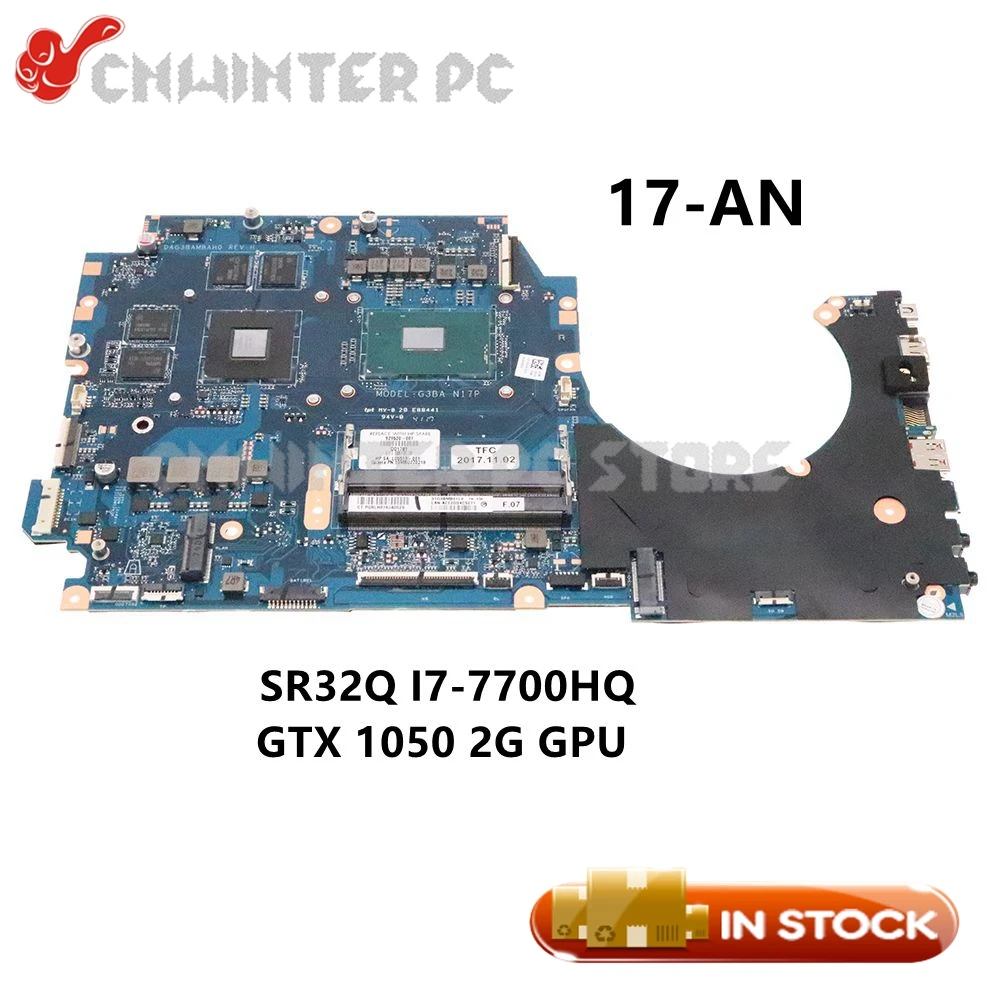 

NOKOTION 929520-001 929520-601 DAG3BAMBAH0 для ноутбука HP Pavilion Omen 17-материнская плата SR32Q I7-7700HQ CPU GTX 1050 2G GPU