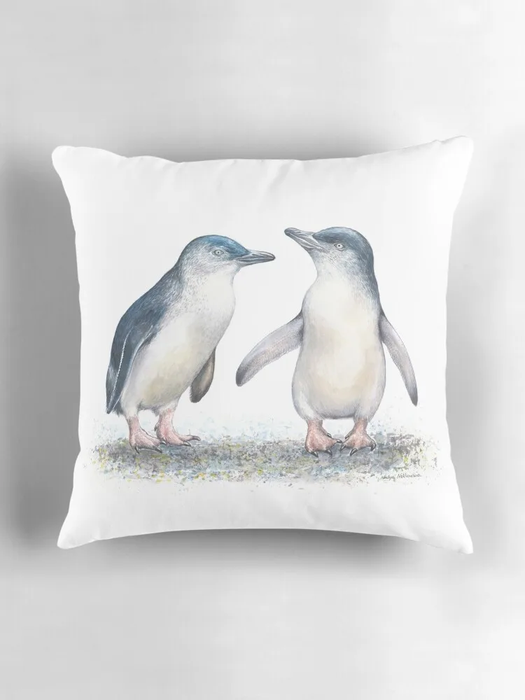 Сказочные рыболовные истории с пингвином-от Nadya neklioudoba декоративная подушка