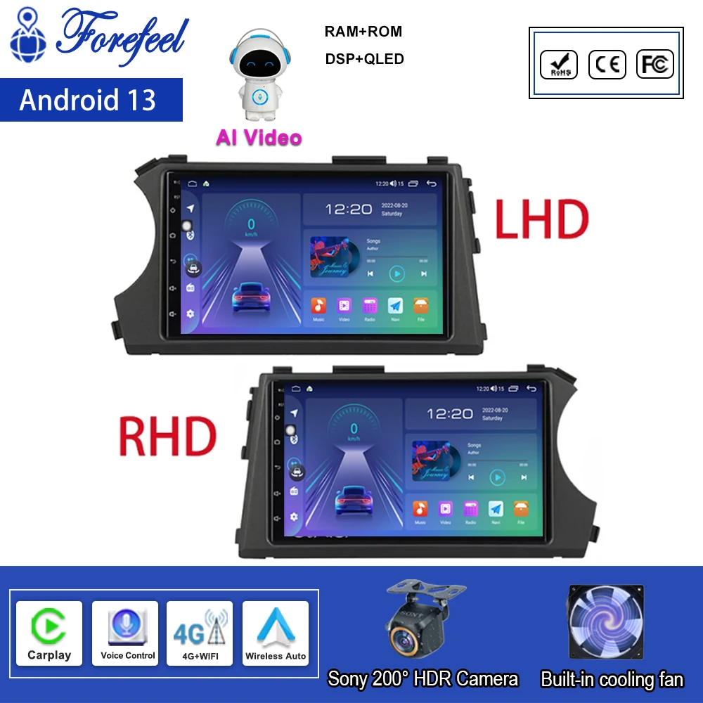 Android 13 для SsangYong Kyron Actyon 2005 - 2013 мультимедийная навигация GPS Видео Авторадио плеер