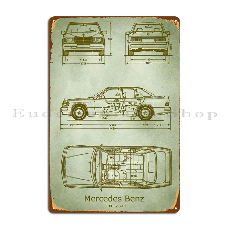 

Mercedesbenz W201 1990 металлический знак, индивидуальное украшение, дизайн гаража, оловянный знак, плакат