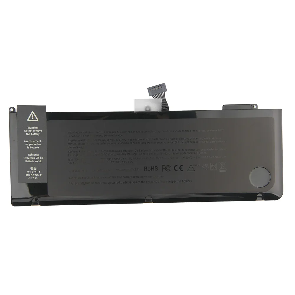 Новая сменная батарея A1382 A1321 для MacBook AirA1286 MC721 MC371 перезаряжаемые батареи 77 5 Втч