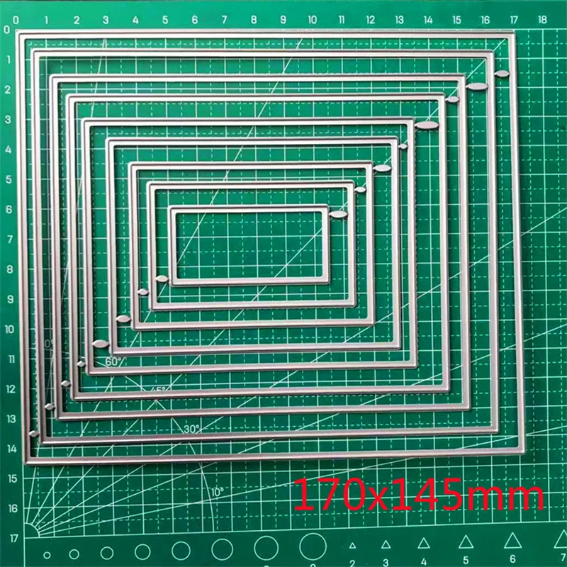

Metal Cutting Dies No Silicone Stamps For Scrapbooking Greeting Diary Handcraft Decorative Embossing 2022 New Arrival Geometry