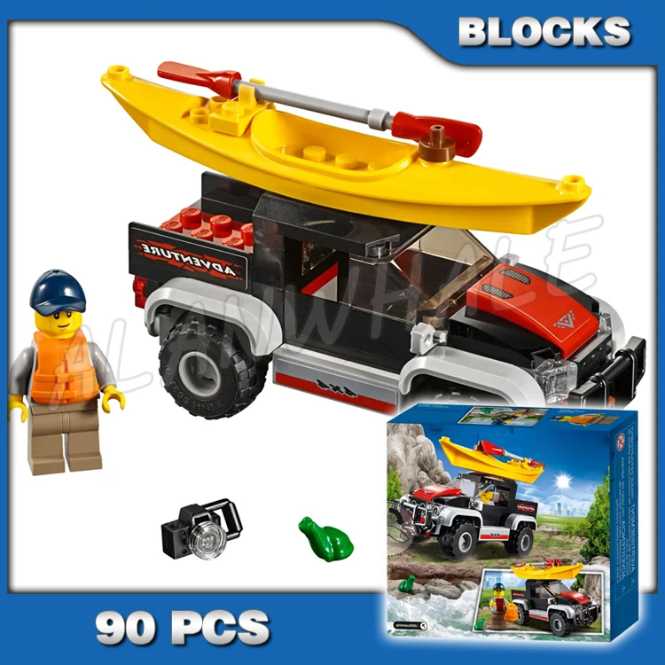 

90 шт., Детский конструктор «городской каяк»