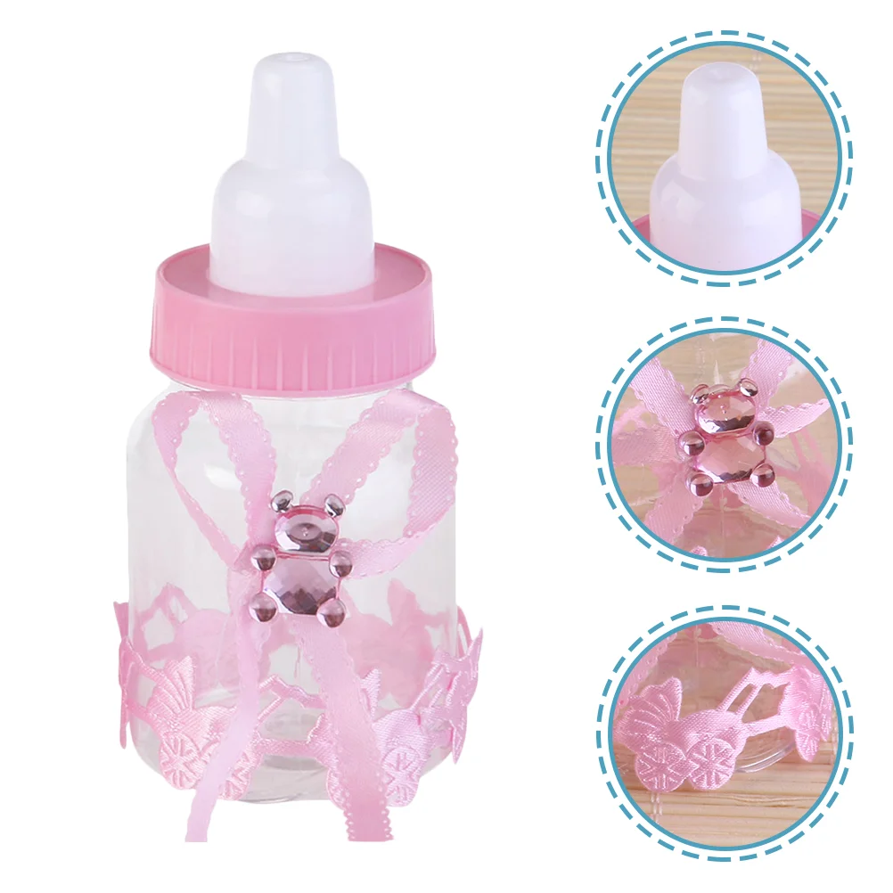 

Baby Shower Favors Party Bottlescandy Bottle Box Feeder Small Gender Prizes Supplies Girls Fillable Boys Gift Mini Style Boxes