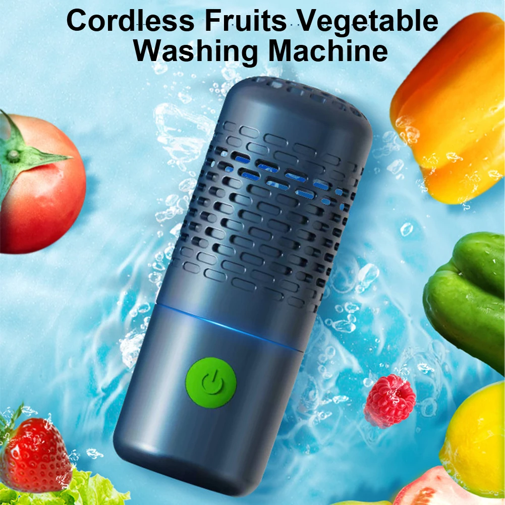 

Ultrasonic Fruit Vegetable Washing Machine Waterproof Protable Wireless Fruit Food Purifier Household Machine Vegetable Cleaner